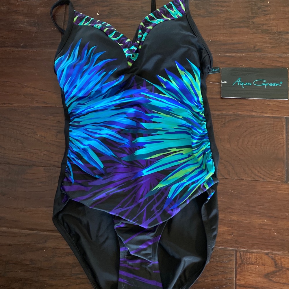 NWT Aqua Green One Piece Swimsuit - Medium